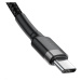 Baseus Cafule Series nabíjací / dátový kábel USB-C na USB-C PD2.0 60W Flash 2m, šedá-čierna