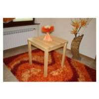 Expedo Drevený stôl WOOD 4, štvorcový, 70x70 cm, borovica svetlá