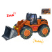 Traktor nakladač 25cm na zotrvačník na batérie so svetlom a zvukom