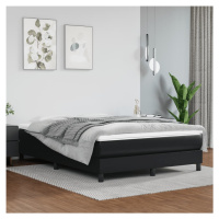 vidaXL Rám na boxspring posteľ, čierny 140x190 cm, umelá koža