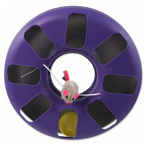 Hračka Magic Cat guľodráha kruh s myškou fialovo-šedá 25x25x6,5cm