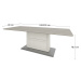 NABBI Orentano ST-1800-2200 rozkladací jedálenský stôl pino aurelio / madagascar / nelson