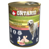 Konzerva Ontario kura s bylinkami, paté 800g