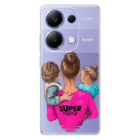 Odolné silikónové puzdro iSaprio - Super Mama - Boy and Girl - Xiaomi Redmi Note 13 Pro
