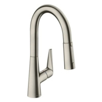 Drezová batéria Hansgrohe Talis M51 s vyťahovacou sprškou nerez 73850800