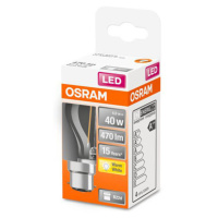 Kvapková LED žiarovka OSRAM B22d 4W 2 700K číra