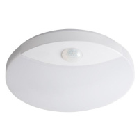 Svietidlo LED 15W, 4000K, 1250lm, IP44, PIR, biela, STR-RD, SANSO LED 15W-NW-SE (Kanlux)