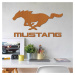 Drevený znak auta - Logo Mustang