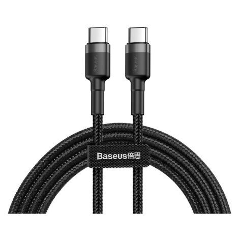 Kábel Baseus Cafule PD2.0 60W flash charging USB For Type-C cable (20V 3A) 2m Gray+Black (695315