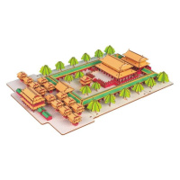 Woodcraft Drevené 3D puzzle Konfuciov chrám