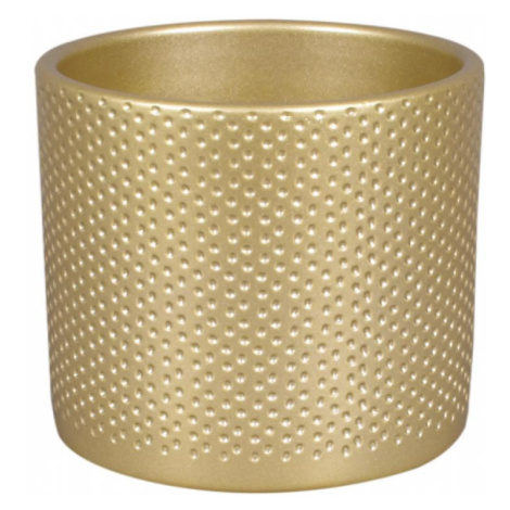 Obal na kvetináč Zeus Dots 13 cm zlatý MERKURY MARKET