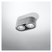 Sivé bodové svietidlo 27x14 cm Spattio - Nice Lamps