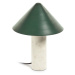 Zelená stolová lampa s kovovým tienidlom (výška 32 cm) Valentine - Kave Home
