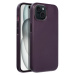 Leather Mag Cover Apple iPhone 15 dark violet