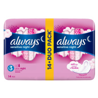 Always Ultra Sensitiv Night 14 ks