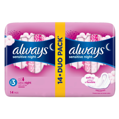 ALWAYS Ultra Sensitiv Night 14 ks