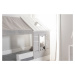 Domčeková posteľ 90x200 s úložným priestorom boom - biela/šedá