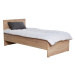 Jednolôžková posteľ v prírodnej farbe 90x190 cm KRY – Kalune Design