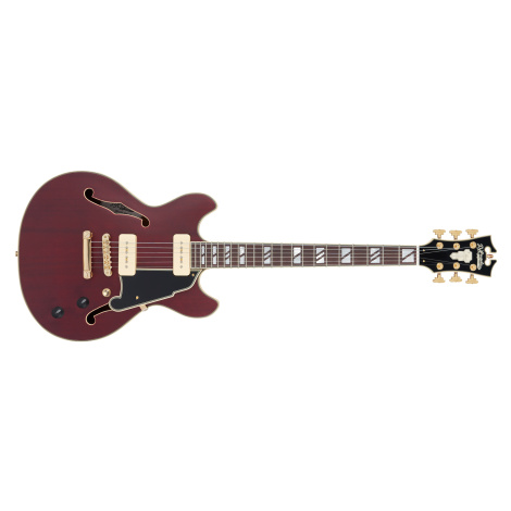 D'Angelico Deluxe Mini DC Trans Wine