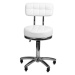 Kozmetická stolička s operadlom BeautyOne LUX Farba: biela