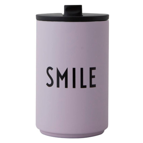 Fialový termo hrnček 350 ml Smile – Design Letters