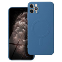 Silikónové puzdro na Apple iPhone 11 Pro Max Silicone Mag Cover modré