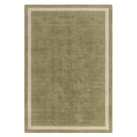 Khaki ručne tkaný vlnený koberec 120x170 cm Albi – Asiatic Carpets