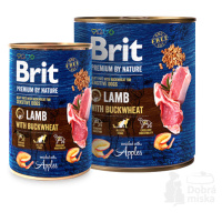 Brit Premium Dog by Nature  konz Lamb & Buckwheat 800g + Množstevná zľava