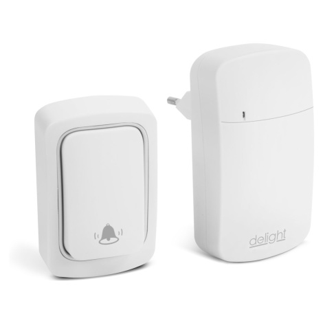 Bezdrôtový zvonček bez batérie - so systémom &quot;KINETIC&quot; digitálny, biely