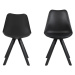 Dkton 23394 Dizajnová stolička Nascha, čierna