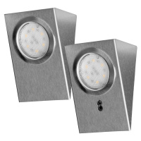 Under-cabinet LED light with a touchless switch, 2.5W, 180lm, 4000K, INOX