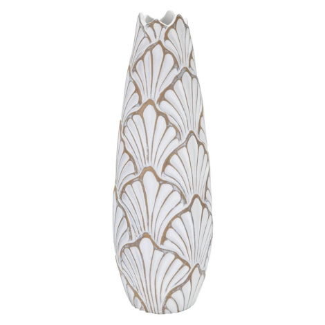 Biela vysoká váza z polyresínu 55 cm Panama – Mauro Ferretti