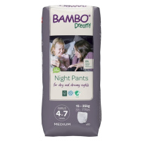 BAMBO Dreamy Night Nohavičky plienkové jednorázové Pants Girl 4-7 rokov, 10 ks, pre 15-35 kg
