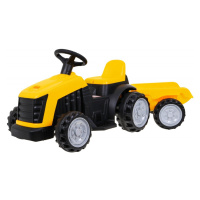 mamido  Detský elektrický traktor s prívesom žltý