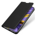 Samsung Galaxy M52 5G SM-M526B, puzdro s bočným otváraním, stojan, Dux Ducis, čierna