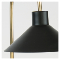 Stolná lampa Oktavia, čierna/zlatá farba, výška 58 cm, mramor