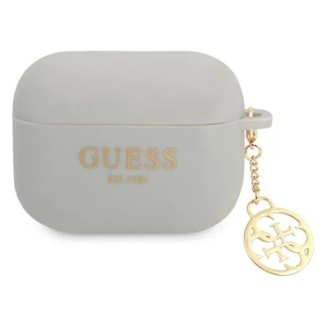 Obal Guess GUAPLSC4EG AirPods Pro cover grey Silicone Charm 4G Collection (GUAPLSC4EG)