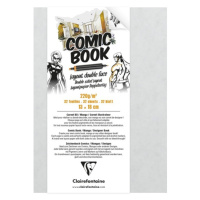 CLAIREFONTAINE COMIC BOOK - Papier na komixové kresby 13x18 cm (32 listov)