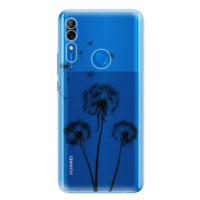 Odolné silikónové puzdro iSaprio - Three Dandelions - black - Huawei P Smart Z