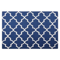 Modrý bavlnený koberec 160 × 230 cm SILVAN, 62669
