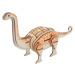 Dřevěné 3D puzzle Brontosaurus