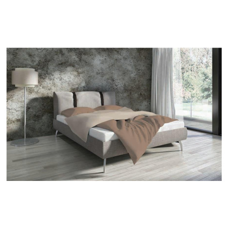 Bavlnená posteľná bielizeň Clarity 160x200 cm hnedá FARO