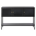 Čierna kovová vitrína 88x132 cm Carmel – Unique Furniture