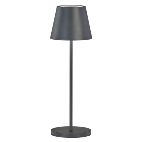 Čierna LED stmievateľná stolová lampa s kovovým tienidlom (výška 34 cm) Cosenza 2.0 – Fischer &  FISCHER & HONSEL