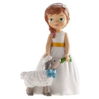 Figurka na dort holčička s ovečkou - svaté přijímání - Dekora - Dekora