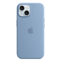 iPhone 15 Silicone Case with MS - Winter Blue