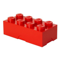 LEGO® box na desiatu 8 - červená  100 x 200 x 75 mm