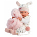 Llorens 73886 NEW BORN DIEVČATKO- realistická bábika bábätko s celovinylovým telom - 40 c