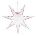 Biela vianočná svetelná dekorácia Star Trading Vira, ø 60 cm