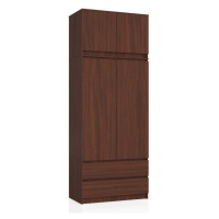 Skriňa s nadstavcom S 90 cm 2D 2SZ CLP wenge